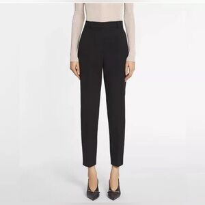LANVIN Women’s Viscose Cigarette Pants Trousers in Black Size 38 US 4
